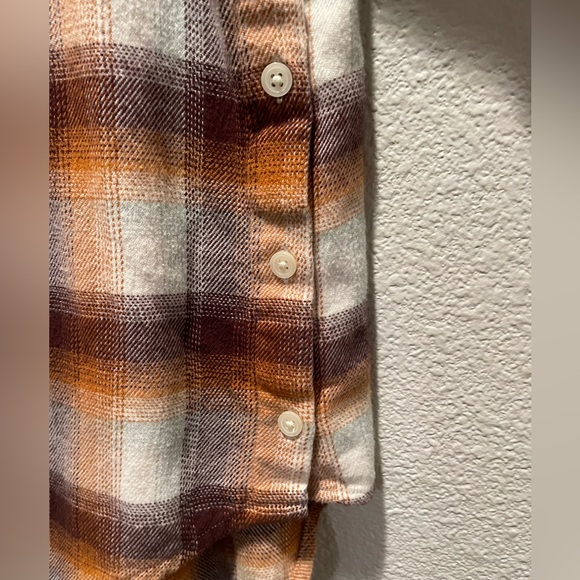 Madewell Women’s Medium Plaid Flannel Western Boho Grunge - Picture 3 of 5